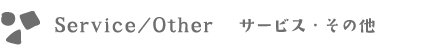 Service/Other�@�T�[�r�X�E���̑�